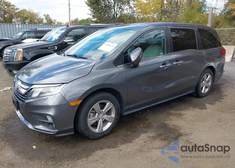 2018 Honda Odyssey Ex-L из США, поврежденный, VIN 5FNRL6H71JB071648